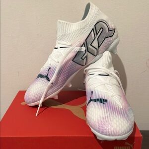 COPY - Puma White and Pink Gradient Soccer Cleats